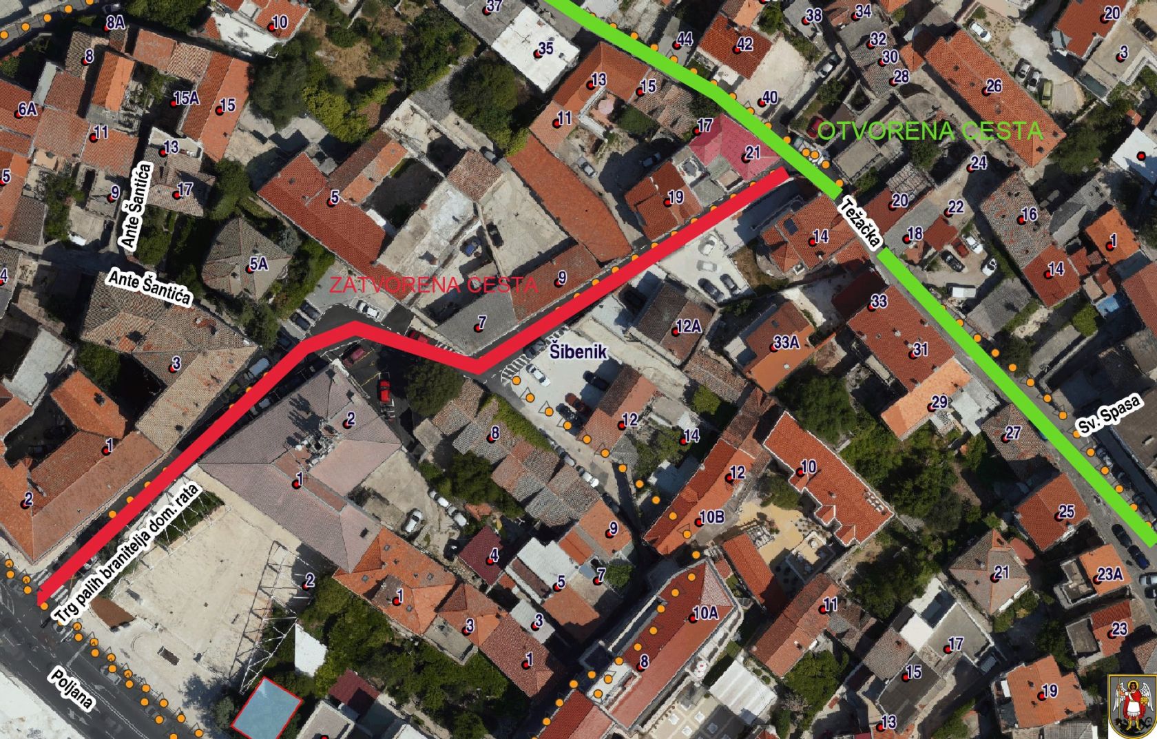 Privremena regulacija prometa u Težačkoj ulici i Ulici Petra Grubišića 